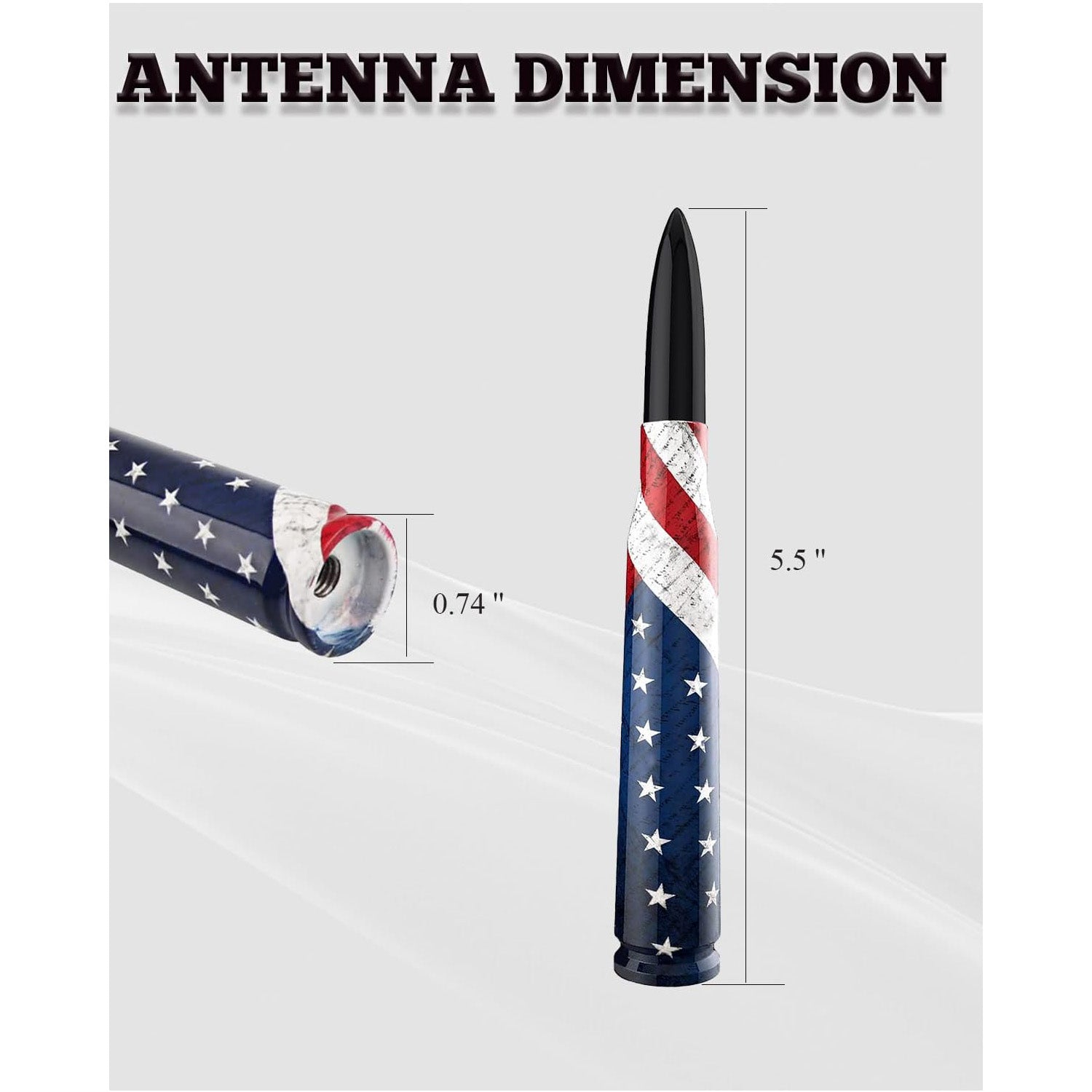 🚨 Bullet Antenna for Dodge Ram & Ford F-Series | Anti-Theft Lock⚡【Truck Pro】🇺🇸Flag Design Radio Antenna F150/F250/F350/Raptor/Bronco (1990-Current) - 360° Signal Booster 🚨 Bullet Antenna for Dodge Ram & Ford F-Series | Anti-Theft Lock⚡【Truck Pro】🇺🇸Flag Design Radio Antenna F150/F250/F350/Raptor/Bronco (1990-Current) - 360° Signal Booster